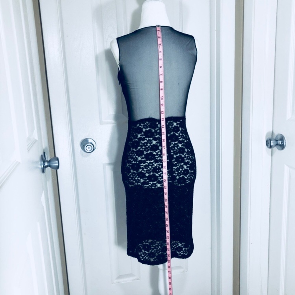 🔥Black Sheer Sequined Dress Sexy - Picture 5 of 7